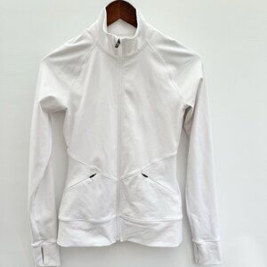 Lolë White Athletic Full Zip Jacket Size XS